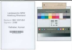 Entnazifizierung Konrad Vielhaber , geb. 14.09.1903 (Amtsoberinspektor)