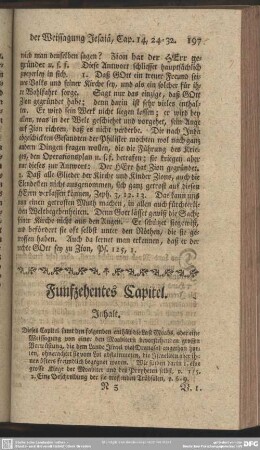 Funfzehentes Capitel