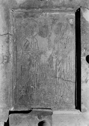 Porta Sacra: Paulus, Christus und Stifter (linker Flügel, Reihe 6, Tafel 1)