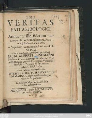 Veritas Fati Astrologici