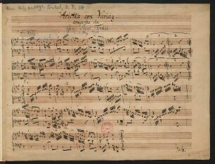 Variationen; cemb; A-Dur