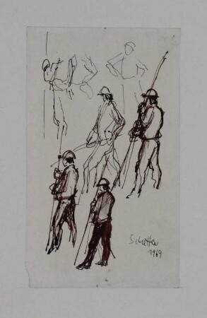 Im Stahlwerk (Blatt mit Figuren)