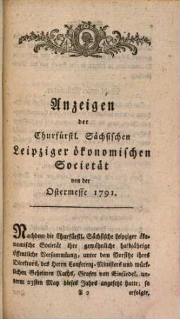 Auserlesene Sammlung vermischter ökonomischer Schrifften für die Freunde meiner praktisch ökonomischen Encyclopädie. 2,4. 1790/91