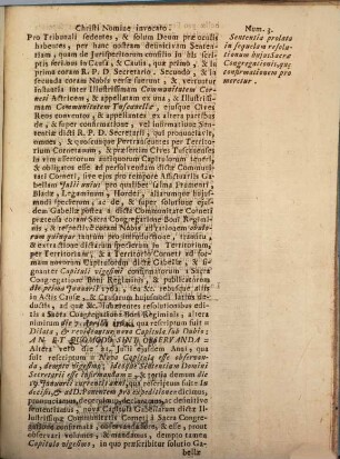 R[everendissi]mo P. D. Olivatio Decano Romana Donationibus, seu Primogeniturae. Pro Ill[ustrissi]mo D. March. Josepho Caucci. Contra Caetum ill. DD. Creditorum ill. D. March. Jo: Baptistae Caucci, creat. post diem 6. Julii 1746. : Restrictus Facti, & Juris Videntibus omnibus Domminis