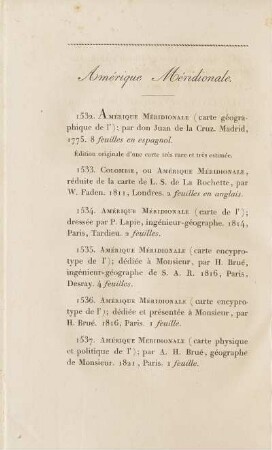 Amérique Méridionale