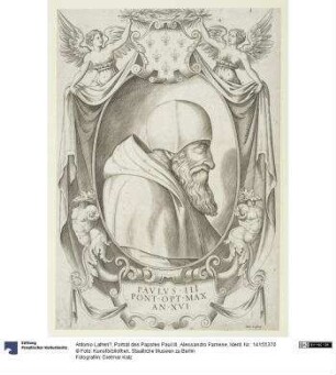 Porträt des Papstes Paul III., Alessandro Farnese
