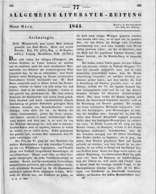Braun, E.: Antike Marmorwerke. Decade 1-2. Leipzig: Brockhaus 1843