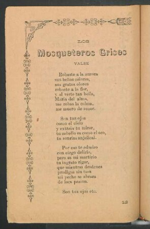 Los mosqueteros grises : Valse