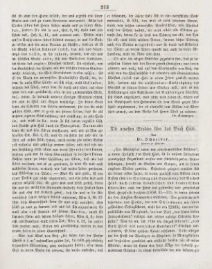 213-216 Die neuesten Studien über das Buch Hiob