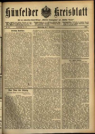 Ausgabe vom Donnerstag, den 06. November 1913.