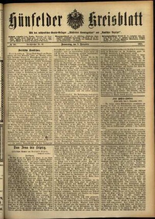 Ausgabe vom Donnerstag, den 06. November 1913.