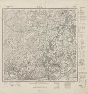 4407 (alte Nr.: 2502) Bottrop, Meßtischblatt (4cm - Karte)