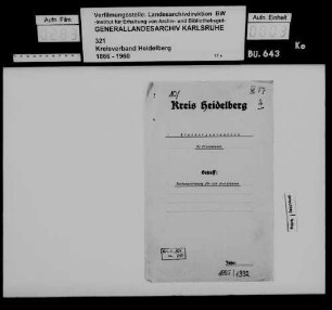 Vereinheitlichung des Rechnungswesens der Kassen der badischen Kreisverbände