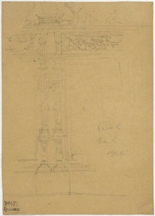 Marienkirche in Rostock, gekuppelte Pilaster