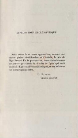 Approbation ecclésiastique