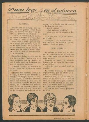 Para leer en el cotorro