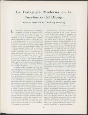 La Pedagogía Moderna en la Enseñanza del Dibujo