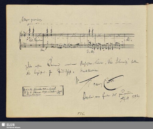 Curti, Franz; 1892 [Noten- und Texteintrag]