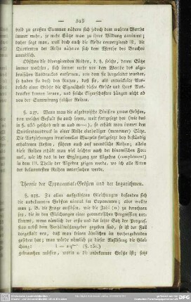 Theorie der Exponential-Größen und der Logarithmen