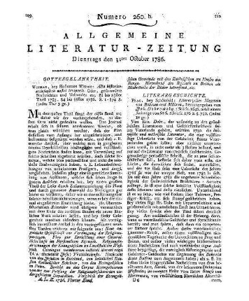 Monatsregister vom October 1786