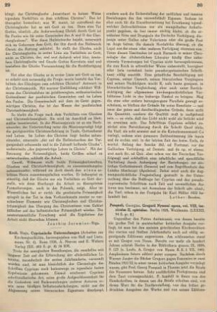 29-30 [Rezension] Koch, Hugo, Cyprianische Untersuchungen