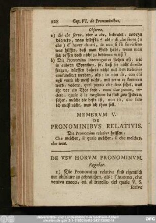 Membrum V. De Pronominibus Relativis.