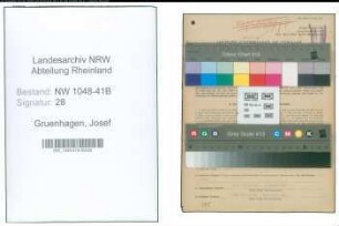 Entnazifizierung Josef Gruenhagen , geb. 26.09.1901 (Feuerwehrmann)