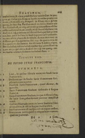 Titulus XIII. Iuris Francorum.