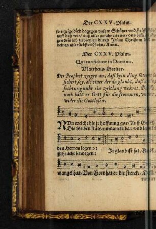 Der CXXV. Psalm.