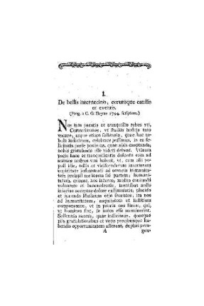 De bellis internecinis, eorumque caussis er eventis