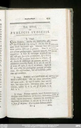 Tit. XVIII. De Publicis Iudiciis.