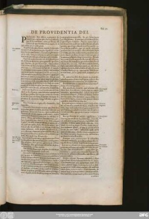 [XVIII.] De Providentia Dei.