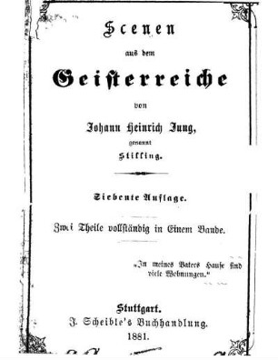 Scenen aus dem Geisterreiche