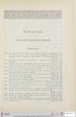 Medaglie (No. 2800 - 3521)