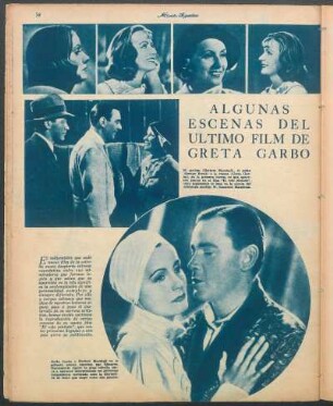 Algunas escenas del último film de Greta Garbo [Fotografías]