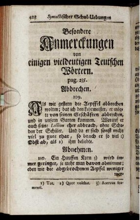 Abbrechen. - Rach.
