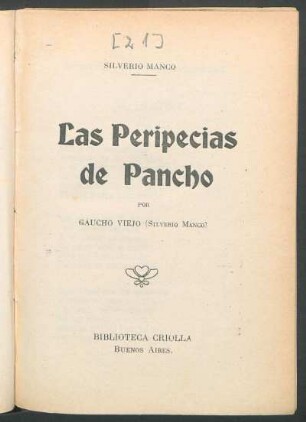 Las peripecias de Pancho