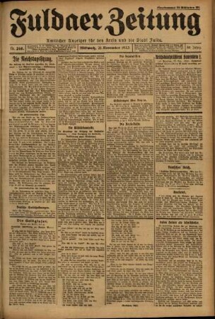 Ausgabe vom Mittwoch, den 21. November 1923.