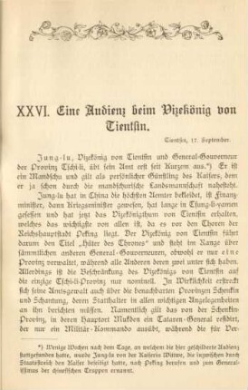 XXVI. Eine Audienz beim Vizekönig von Tientsin