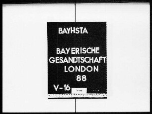 Verordnung über die bayerische Adelsmatrikel.