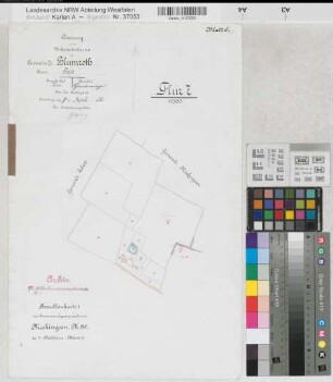 Meckingsen (Soest), Zusammenlegung Meckingsen, Bl.3 Brouillonkarte I Blumroth Flur 7