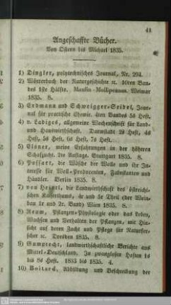 Angeschaffte Bücher