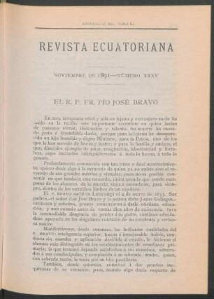 Noviembre de 1891 - Número XXXV.