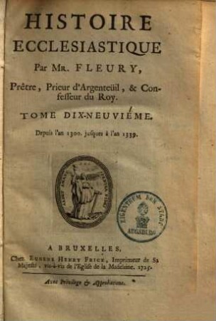 Histoire Ecclesiastique, 19. Depuis l'an 1300 jusques à l'an 1339