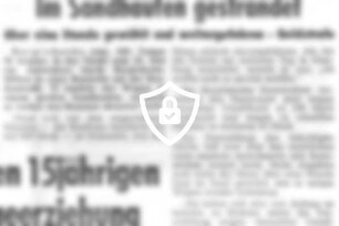 Im Sandhaufen gestrandet