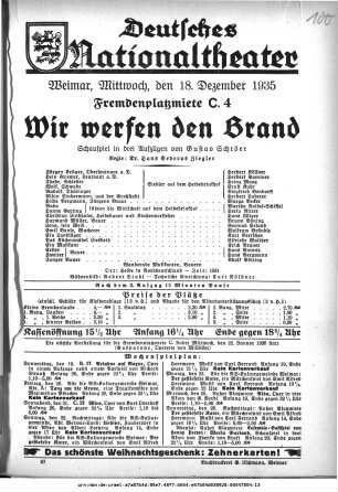Wir werfen den Brand