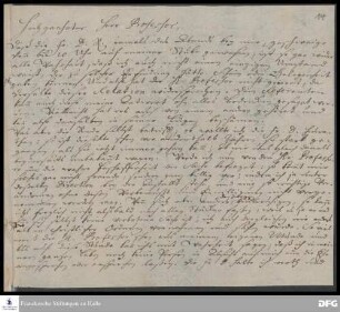 Brief von Hieronymus Freyer an August Hermann Francke.