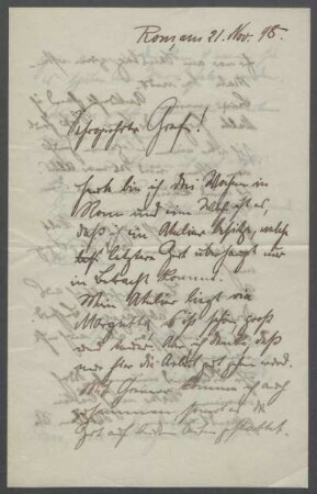 Brief von Georg Kolbe an Hans Albrecht Graf von Harrach