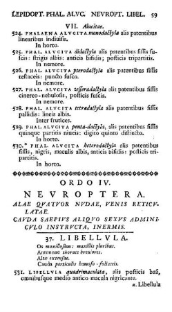 Ordo IV. Neuroptera