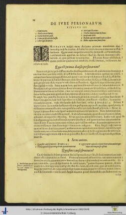 Titulus III. De Iure Personarum.